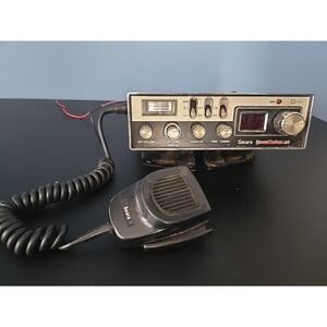 Vintage Sears RoadTalker 40 CB Radio + Mic CM-6000LA Not Tested